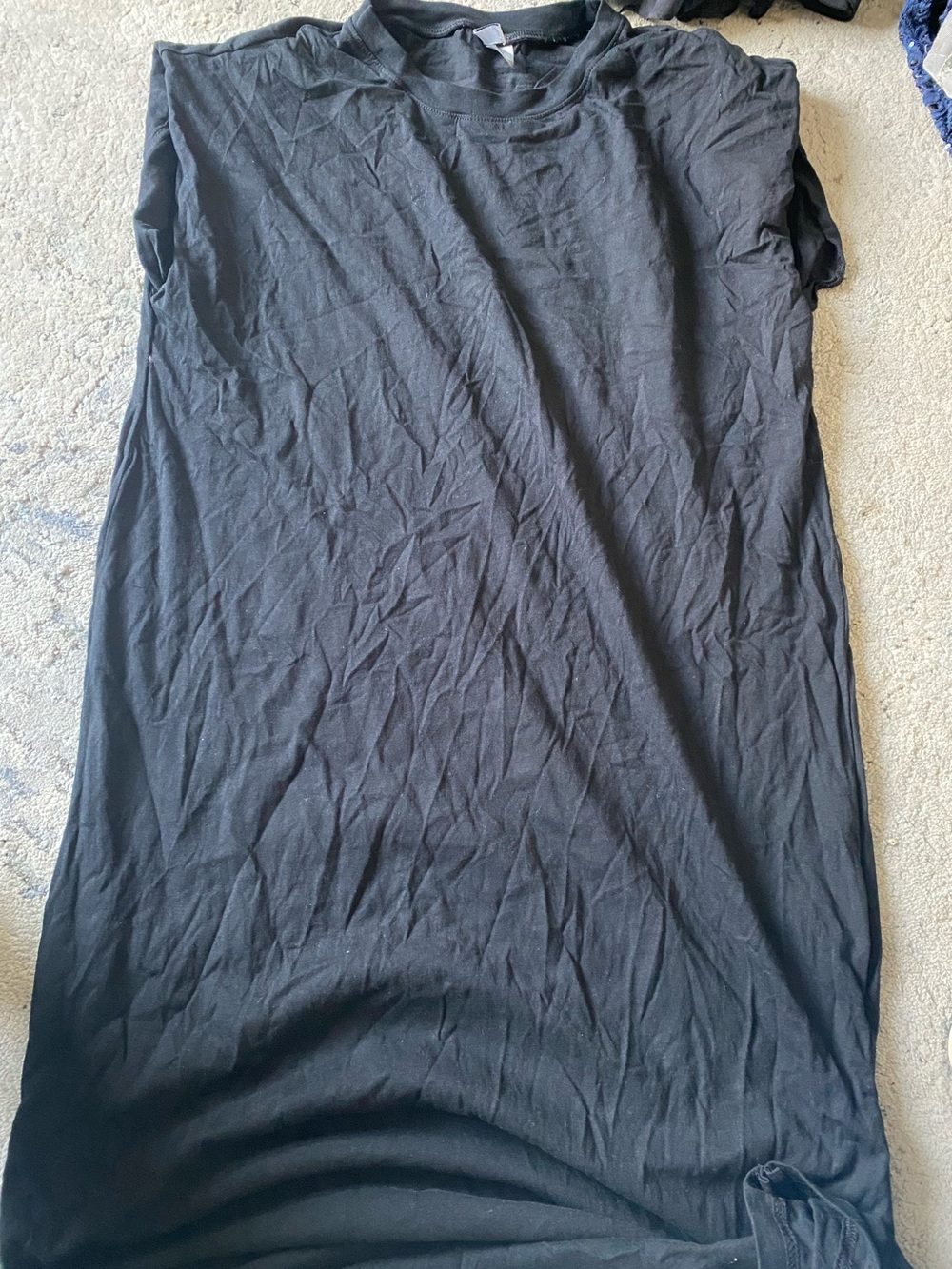 H&M Basic Black Crew Neck dress Sz L